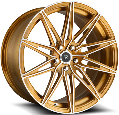 Złoty 1-PC 18 19 Inch Forged Alloy Custom Rims For Maserati Wheels