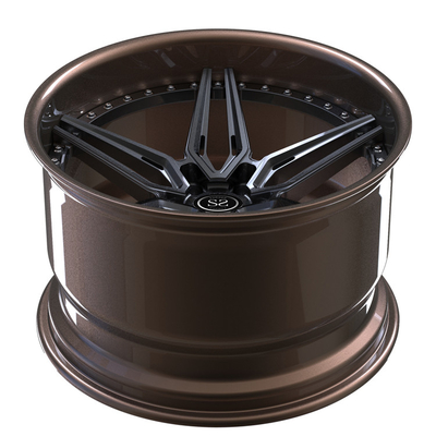 Brązowo-szare 2-częściowe felgi do felg samochodowych Camaro z rozłożonymi 19-calowymi stopami