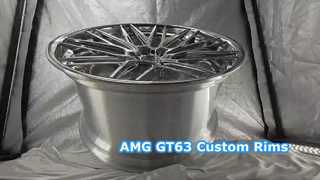 22x10 i 22x12, polerowane, niestandardowe, 2-częściowe kute felgi do AMG GT63