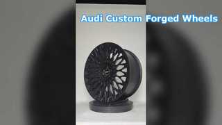 Multi Spokes Satin Black 1-częściowe kute felgi 18", 19", 20", 21", 22" i 23" do Audi