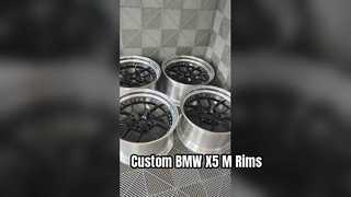 Obręcze BMW X5 M F95 Custom, 2-częściowe, polerowane i błyszczące w kolorze czarnym