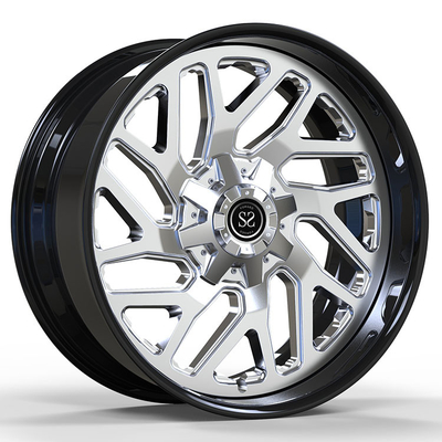 Fit Dodge Ram 1500 Nowy styl Gloss Black Custom 2-PC Kute felgi aluminiowe 20 21 i 22 cale 5x139,7 / 6x139,7