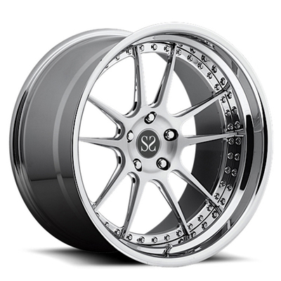 Srebrny czarny Gun Metal Kute 2-częściowe koła 23 24-calowe polerowane felgi z lufy