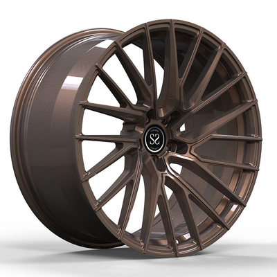 Rozłożone 1 PC wklęsłe felgi kute felgi 18 19 20 21 calowy brąz