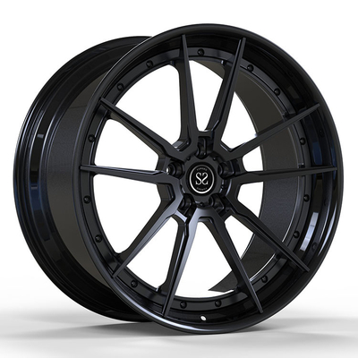 Rozłożone 21-calowe kute felgi ze stopu aluminium matowe czarne 5X112 H-PCD do Benz S600