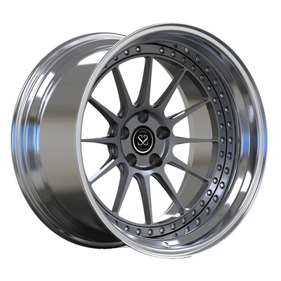 Polerowane kute felgi 2-częściowe PC Deep Dish do kół z metalowymi szprychami Audi S3