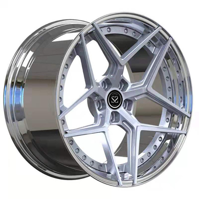 19-calowe 19x10 19x10,5 2-częściowe kute koła Toyota Supra Stepped Lip Polished Felgi