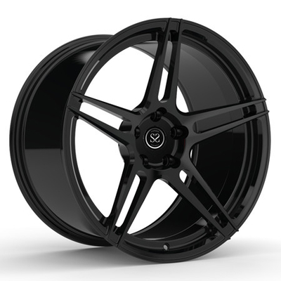 Monoblokowe 1-częściowe kute felgi do Mustanga GT 19 cali wklęsłe Hyper Black