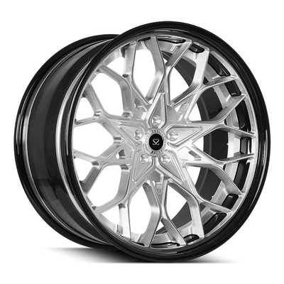 Niestandardowe 3-częściowe kute felgi ze stopu aluminium #Alfa Romeo Giulia 952 19-calowy, błyszczący, szczotkowany dysk