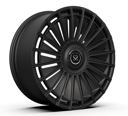 22-calowe kute felgi monoblokowe 22x9,5 Satynowe czarne pływające czapki Land Rover Range Wheels