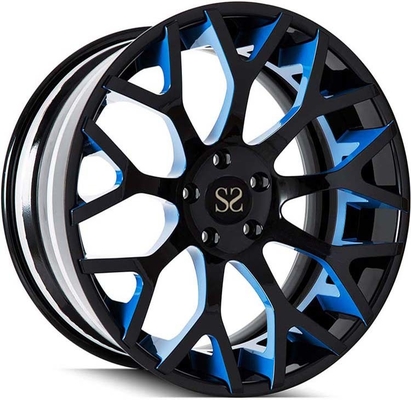 Błyszczące czarne 3-częściowe kute felgi aluminiowe 19x9 i 19x10,5 do Mercedes Benz E200