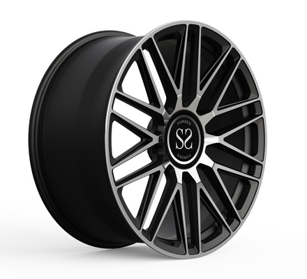 Monoblokowe 1-częściowe felgi Kute koła Czarna obrobiona twarz 21x9 21x10 Naprzemiennie Mercedes Benz