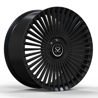 Niestandardowy 1PC Forged Aluminium Alloy RIms Rolls Royce Dawn 22x10.5 Gloss Czarny 5x120