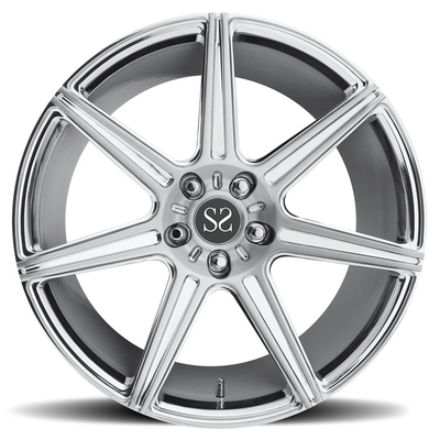 Srebro wypolerowane beczki 1 kawałek Aluminiowe koła 20 cali 5x120 dla Porsche