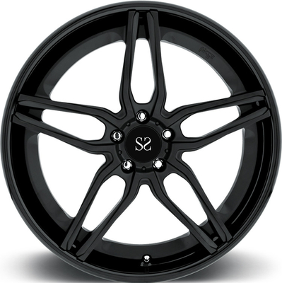 Black Spoke 1pc Koła z kuwanego stopów 18 19 20 21 22calowe PCD 5x120 Custom Luxury Rims