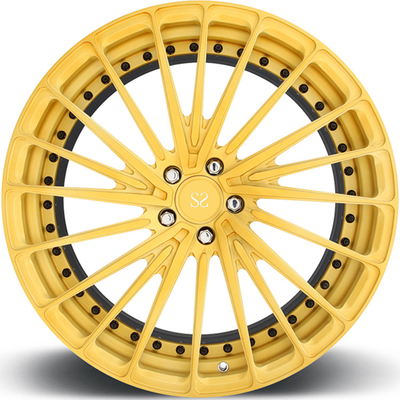 5x114.3 A6061 T6 2pc Custom Alloy Rims Black Rim Barrel dla samochodów osobowych Koła