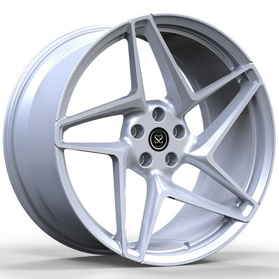 SF90 Spider Custom Forged 1PC Rims Silver Staggered 9.5Jx20 I 1.5Jx20