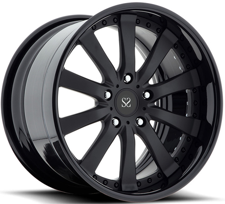 20 21 22 cali Ferrari 2 części koła sztuczne Czarne Pcd 5x112 5 dziur