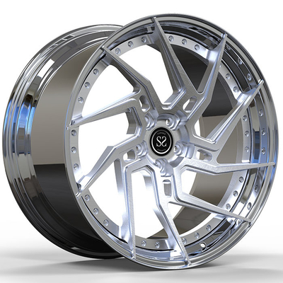 2020 Chevrolet Corvette C8 22x10.5 5x114.3 ET36 Custom Forged 2-PC Rims Polerowane usta