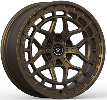 22x10 6x139.7 Brązowe oprawki z aluminiowego stopu sztucznego