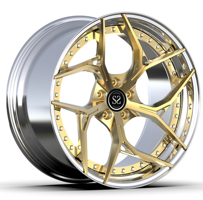 Klasy S E63s W213 21x9.5 i 21x11 Custom Gold Polished 2-PC Rims