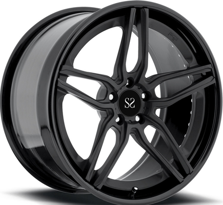 Czarna beczka dla kółek A8 21 cali 2-PC Forged Alloy Custom Rims
