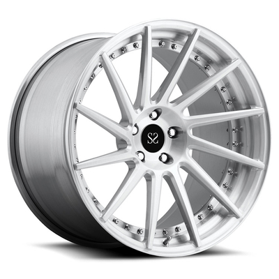 Srebrny beczek dla kół BMW M8 23 cali 2-PC Forged Alloy Custom Rims