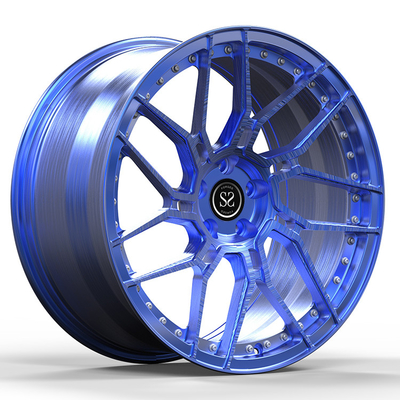 Audi E-Tron GT Koła samochodowe 22x10/11.5 1-PC Niestandardowe Niebieskie Szczotkowane