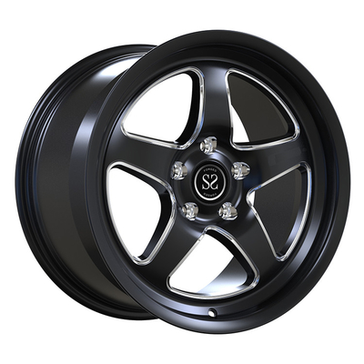 Audi A6 C8 2018-2023 20x8.5 Brilliant Black Milled 1 Piece Forged Rims