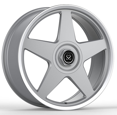 7.5Jx18 ET46 10Jx18 ET77 Forged One Piece Wheels Silver Polished Edge dla Ferrari F355 GTS