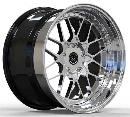 20x10.5ET+70/21x12.5E+27 5x4.75/70.1 3-PC Chrom Rims For C5 Corvette