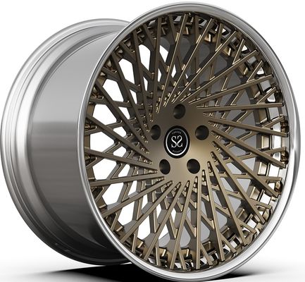 21x9.5ET30/22x12.5ET51/5x114.3/67.1 Brązowe Polerowane 2-częściowe Felgi Do Ferrari F12 ET -76-90mm/Standard America VIA/JWL