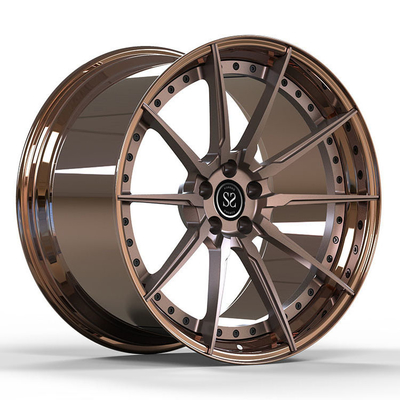 Niestandardowe felgi aluminiowe 2PC Porsche Forged 19x9 Gloss Bronze
