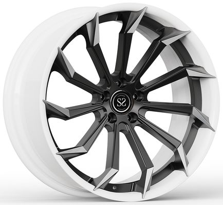 M3 F80 20 i 21 Na zamówienie 2-PC Forged Rims Białe beczki i czarne tarcze