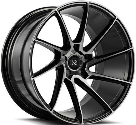 18x8.0 Satynowy Czarny Polerowany Twarz Custom 1-PC Koła Forgowane dla Audi A1
