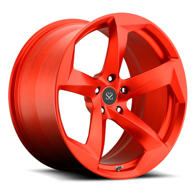 Dostosowane czerwone 2-PC kute felgi aluminiowe do felg aluminiowych BWM X5 / Rim 22 