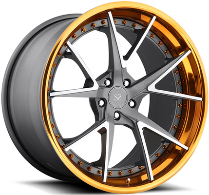 21-calowe felgi polskie niestandardowe 2-PC kute felgi aluminiowe do kutych kół 20-calowych Maserati / Rim