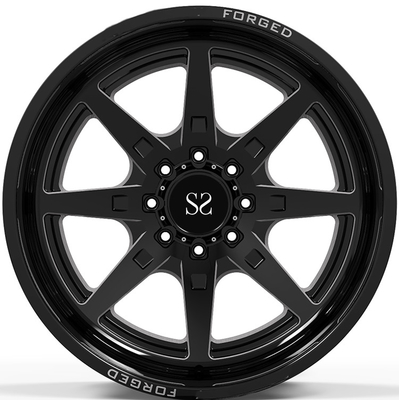 22x10, 22x12 i 22x14 Gloss Black Frezowanie Okna 4x4 / Deep Lip Forged Off Road Rims