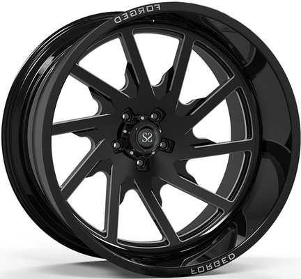 Off Rad Rims 24x12 i 24x14 Gloss Black Machined Deep Lip Dostosowane obręcze kół 4x4