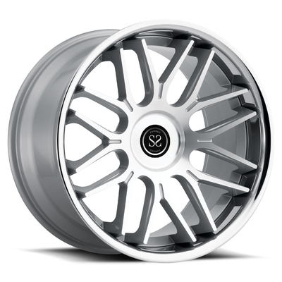 Obrobione maszynowo felgi samochodowe Kute felgi samochodowe z 5x120 dla BMW 730 740LI Czarna obrobiona twarz Dostosowane 19-calowe felgi aluminiowe