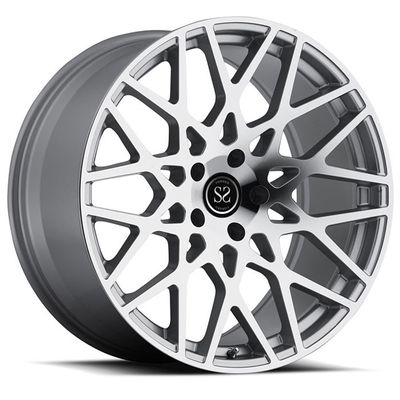 20-calowe obręcze kół do Audi Q7 / Silver obrabianych Dostosowane 20-calowe 5x130 kute obręcze ze stopów