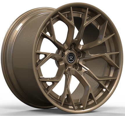 Brąz 6061-T 6 2-częściowe kute koła ze stopu aluminium Hyper Black Bolt Pattern Custom 5x120 5x114.3 5x139,7 5x110 5x112