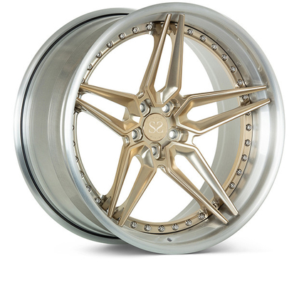 Niestandardowe podwójne 5-ramienne 3-częściowe kute koła do Porsche Audi RS6 21x11,5