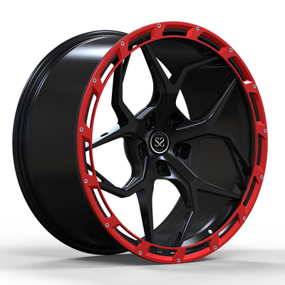 Kute matowe czarne koła 5x130 22-calowe do stopu aluminium klasy G 6.3