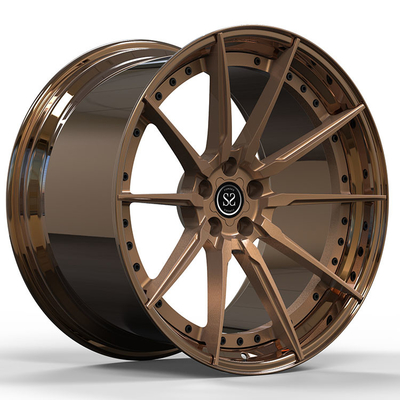 Połysk Brązowy Mercedes Benz Kute Koła 2-PC Felgi 5x112 Rozłożone 21 cali
