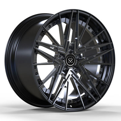 VIA/JWL Standard Black Brushed 21X10 And 21X11 Custom 2-PC Rims For BMW M5 2025 -75-90 ET