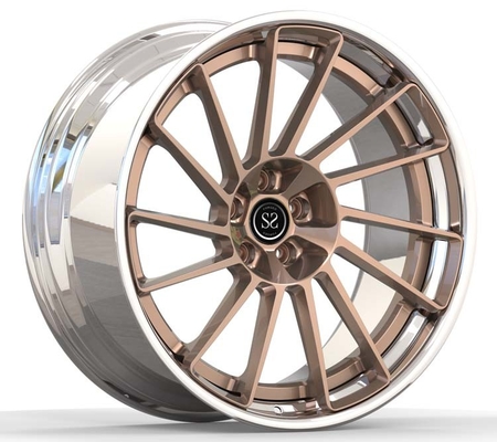 Szczotkowane, polerowane, 2-częściowe kute koła do Porsche Macan Staggered 21 cali