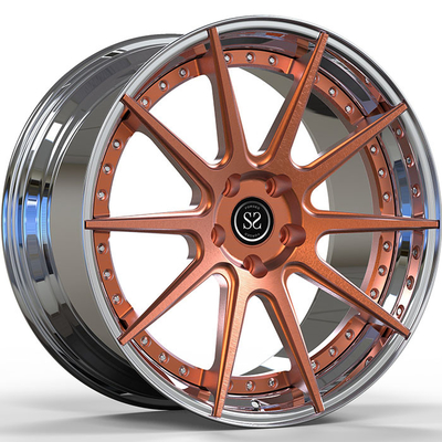 SS2007 21-calowe kute felgi Ferrari polski pomarańczowy 2-PC F430 5x108