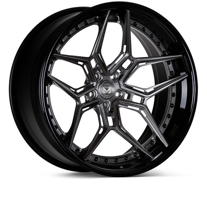 3 PC felgi EVO4R kute 18 19 20 21 22 cale do VW T5 T6 szczotkowane czarne koła